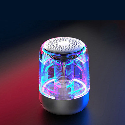 **Portable Bluetooth Speaker with Bass & LED Lights**