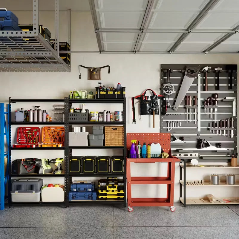 Heavy-Duty Metal Storage Rack 2000 lb Per Shelf