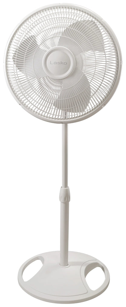 Maximize Comfort with the Lasko 16" Oscillating Adjustable Pedestal Fan, 3-Speeds, S16500