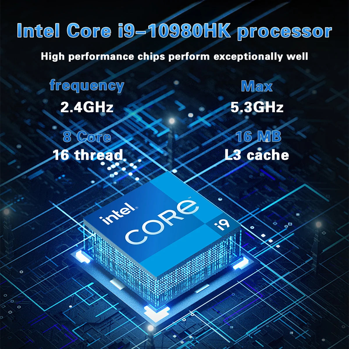 15.6" Core i9 Gaming Laptop 16GB RAM 1TB SSD Windows 11