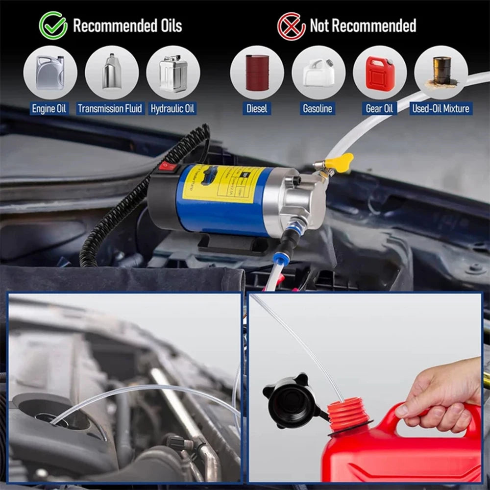 12V Electric Oil Transfer Pump – Portable 1–4L/min Extractor
