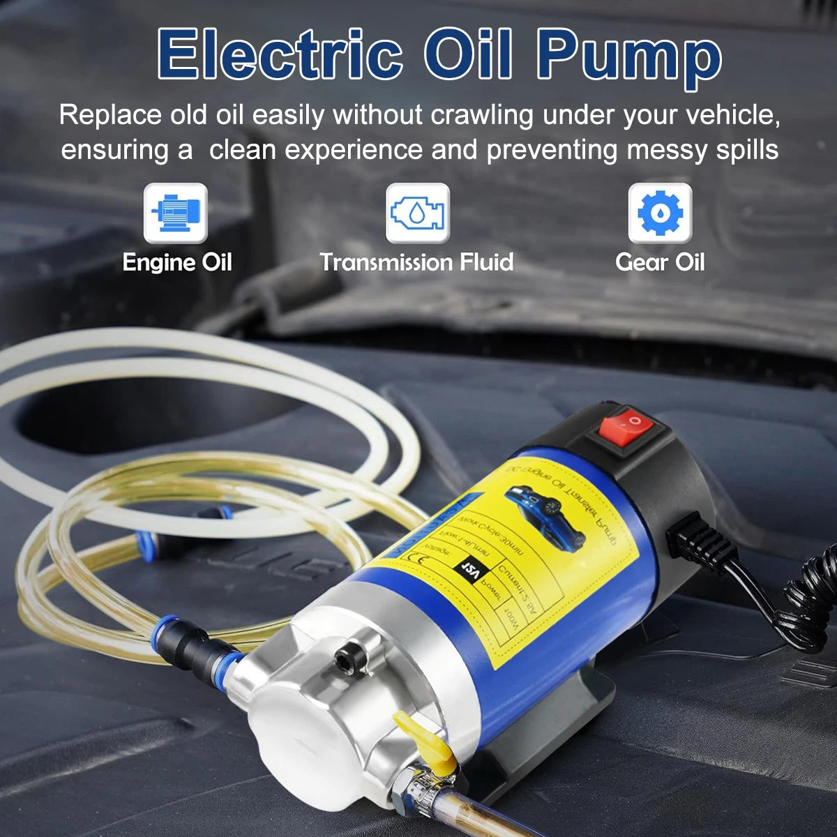 12V Electric Oil Transfer Pump – Portable 1–4L/min Extractor