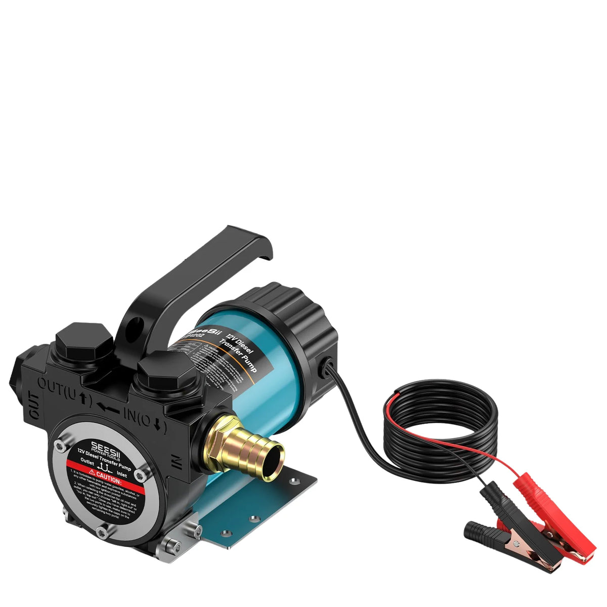 Tool Only Emitting Color 12V Diesel Fuel Transfer Pump Kit – 13 GPM Portable