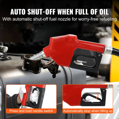 12V Diesel Fuel Transfer Pump Kit With Auto Shut-Off