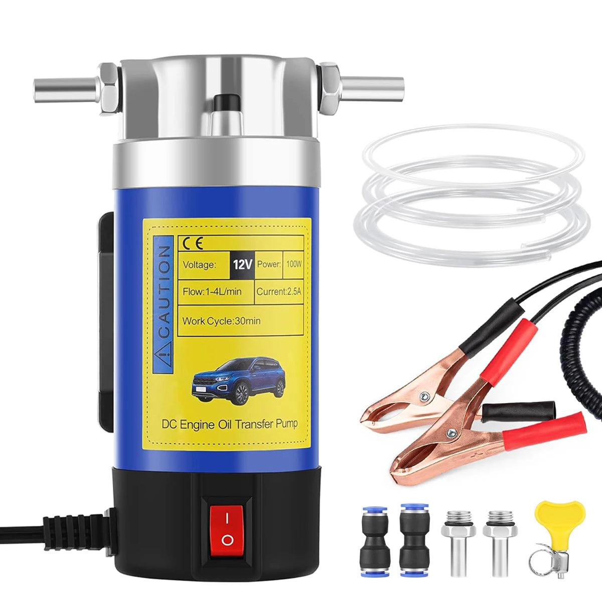 12V Electric Oil Transfer Pump – Portable 1–4L/min Extractor