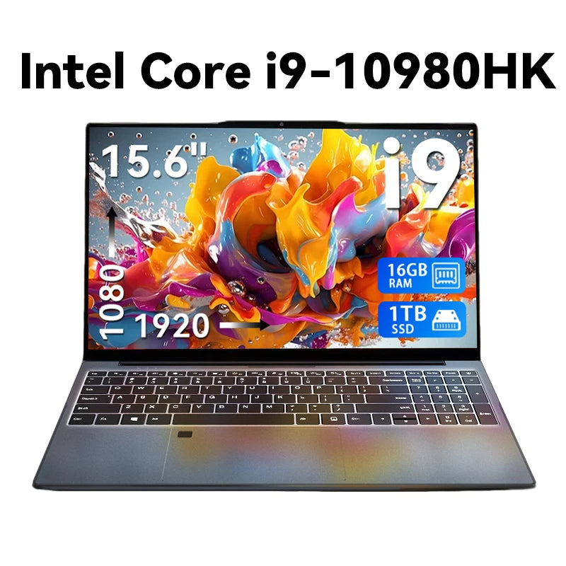Core i9-10980HK Color 15.6" Core i9 Gaming Laptop 16GB RAM 1TB SSD Windows 11