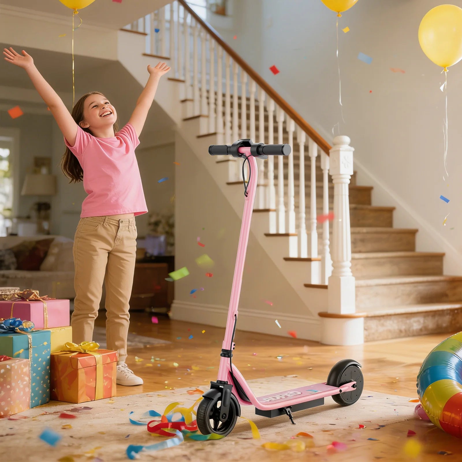 Kids Electric Scooter 250W – 3-Speed, 10 Mile Range