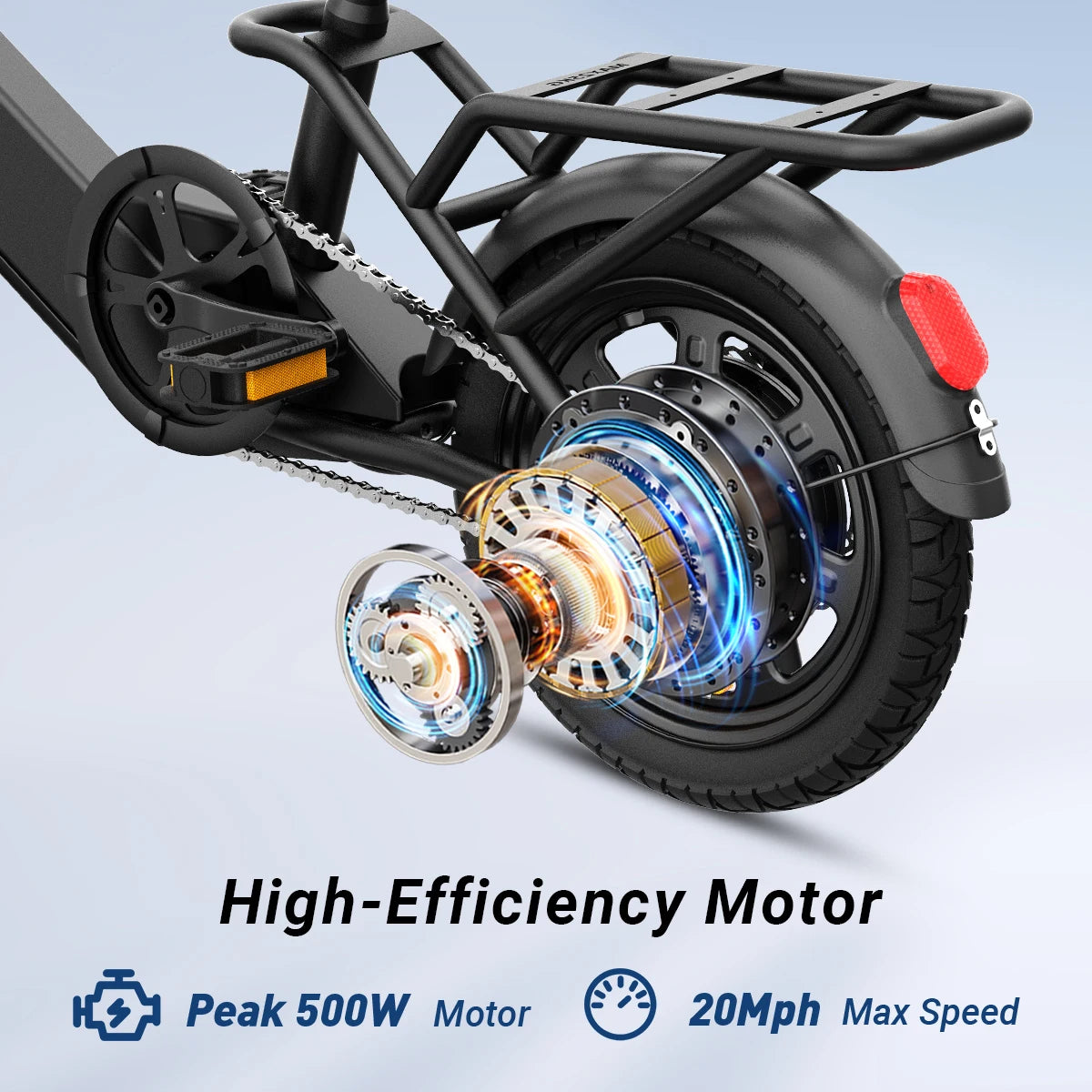 14-Inch Folding Electric Bike – 36V Lithium Battery