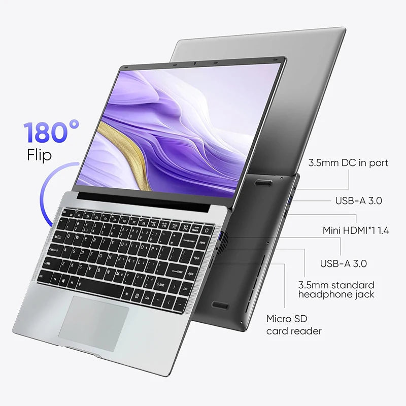 14.1" FHD Intel Laptop – 12GB RAM, SSD Up To 2TB
