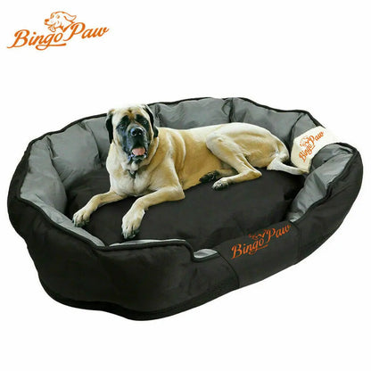 "Waterproof Orthopedic Dog Bed With a Washable Jumbo Pet Sofa Mat"