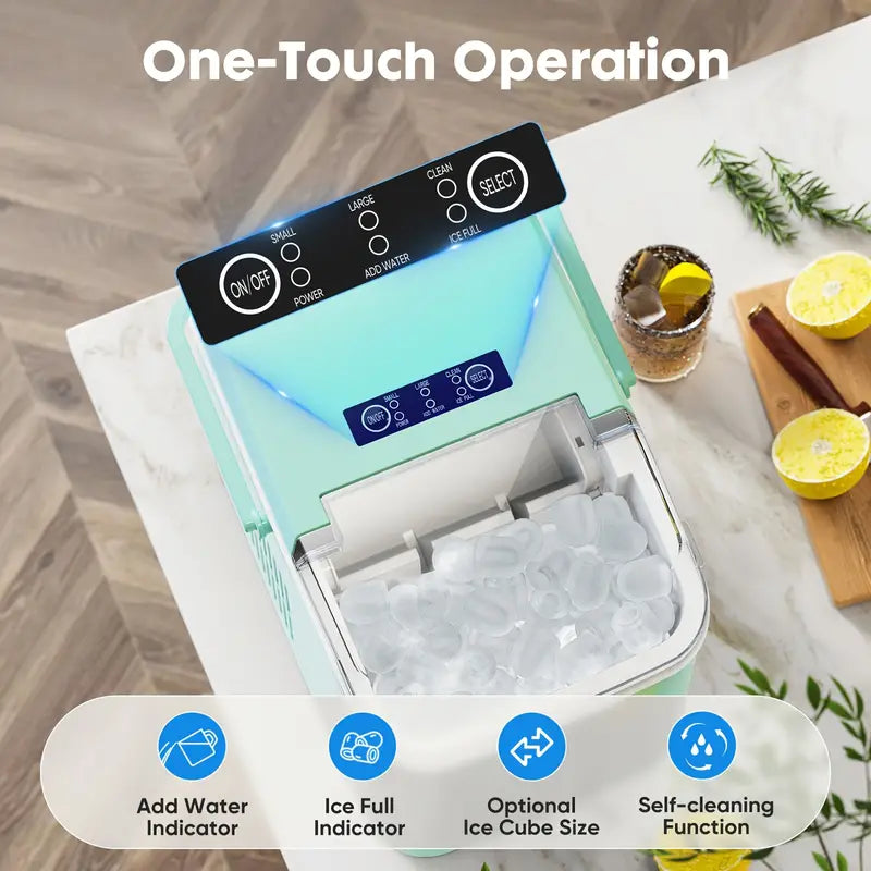 Countertop Ice Maker, 9 Cubes in Only 6 Minutes