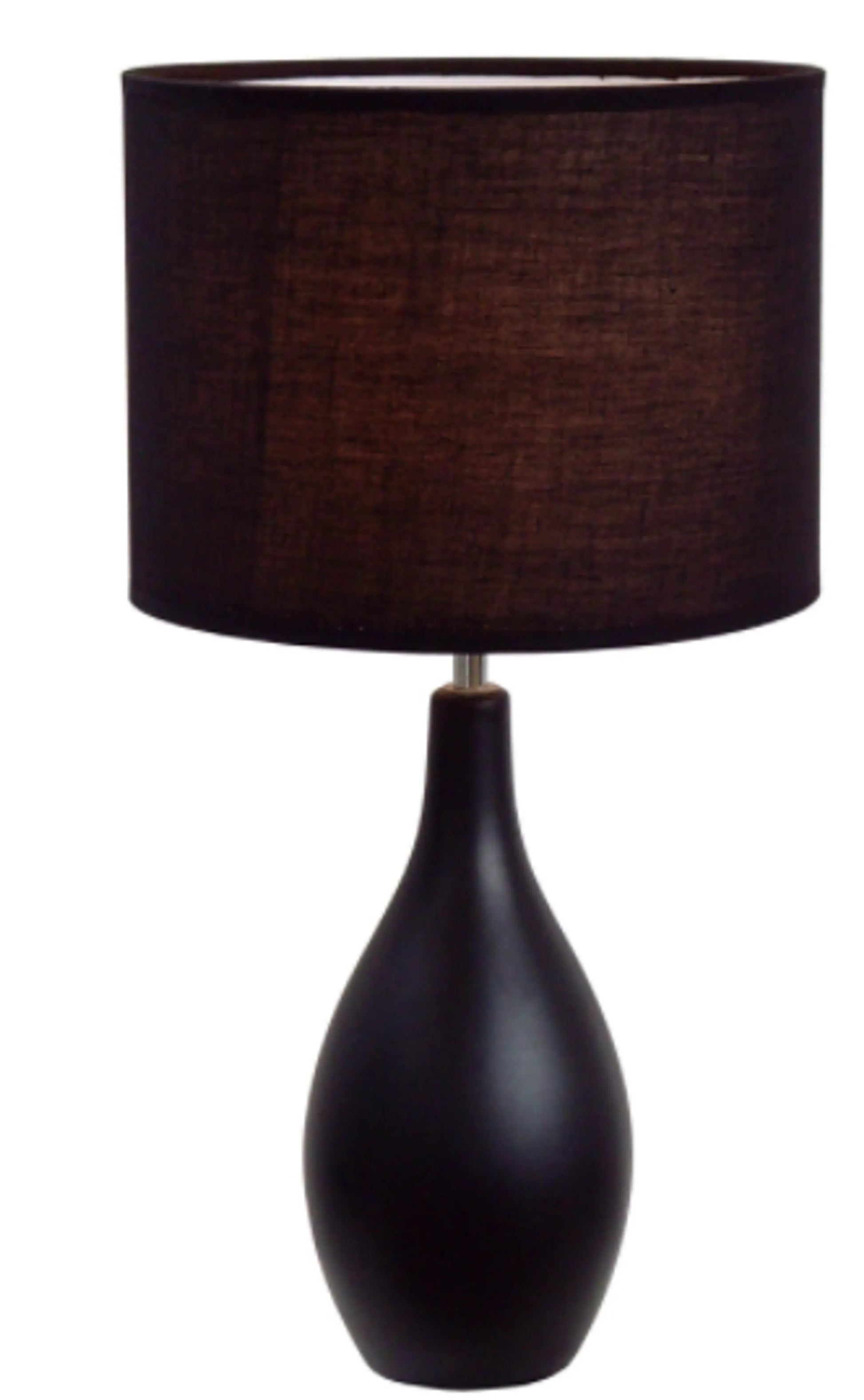 "Modern Ceramic Table Lamp with Oval Bowling Pin Base – Stylish Home Decor Lighting" - Growtochoice LLC