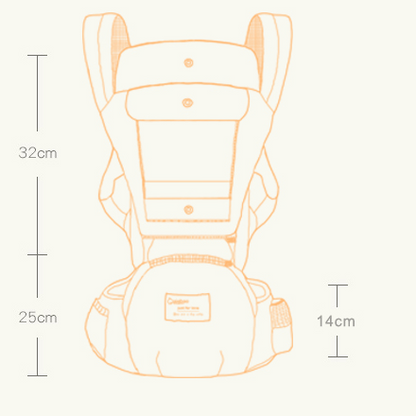 Multi-functional baby waist stool - Growtochoice LLC