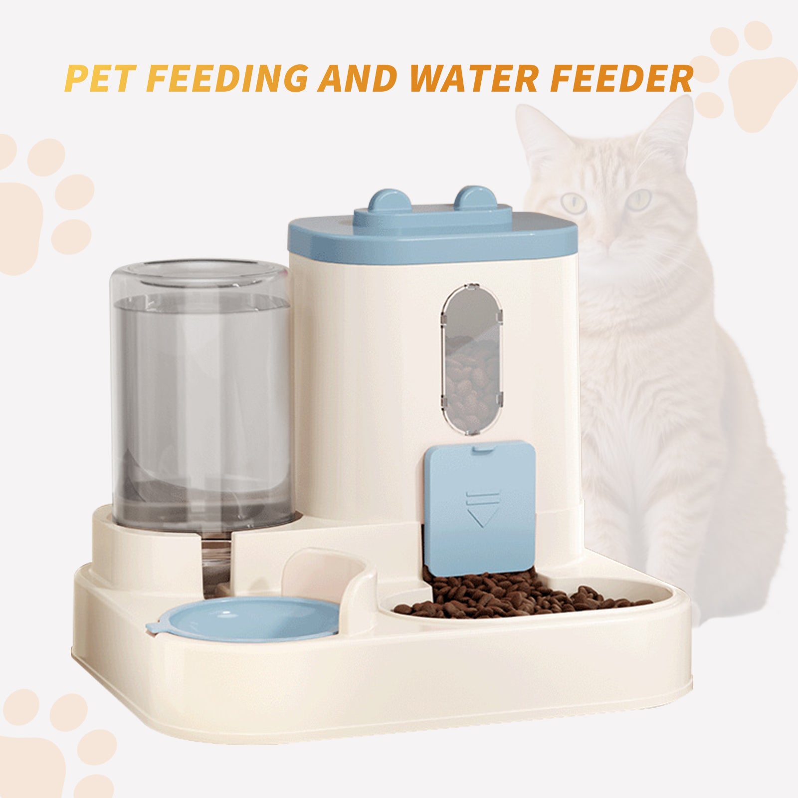 Automatic cat food dispenser