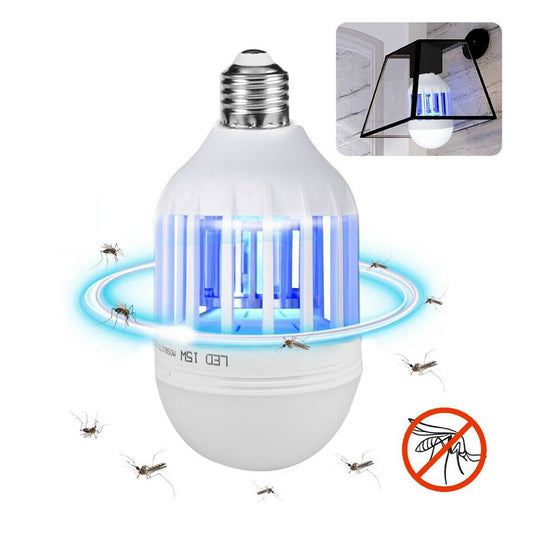 Bug Zapper Light Bulb Mosquito Lamp Fly Trap Killer Indoor Outdoor Insect E26 E27 - Growtochoice LLC