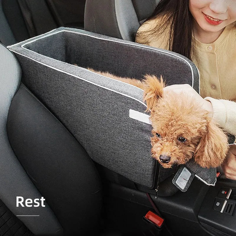 Dog Car Seat Bed Car Central Dog Car Seat Bed Portable Dog Carrier for Small Dogs Cats Safety Travel Bag Dog Accessories - Growtochoice LLC