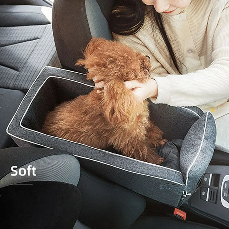 Dog Car Seat Bed Car Central Dog Car Seat Bed Portable Dog Carrier for Small Dogs Cats Safety Travel Bag Dog Accessories - Growtochoice LLC