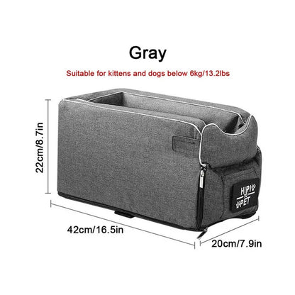 Dog Car Seat Bed Car Central Dog Car Seat Bed Portable Dog Carrier for Small Dogs Cats Safety Travel Bag Dog Accessories - Growtochoice LLC