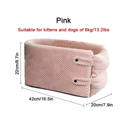 Dog Car Seat Bed Car Central Dog Car Seat Bed Portable Dog Carrier for Small Dogs Cats Safety Travel Bag Dog Accessories - Growtochoice LLC