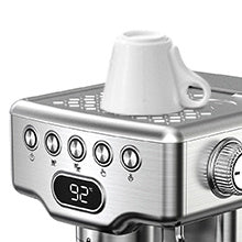 "20-Bar Espresso Machine with Milk Frother for Latte, Cappuccino, Macchiato – Home Espresso Maker with 1.8L Water Tank, Stainless Steel" - Growtochoice LLC