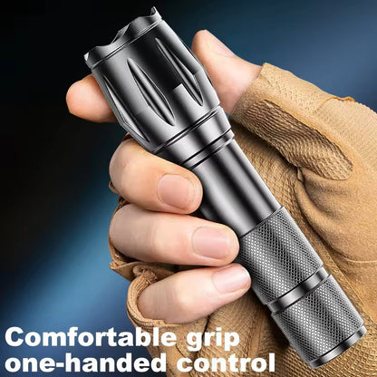 18650 High-Power LED Flashlight, USB Rechargeable, Zoomable Camping Light - Growtochoice LLC