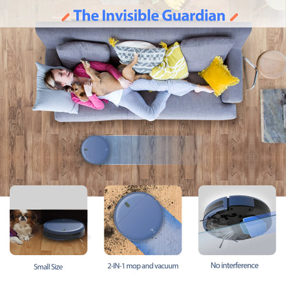 GOOVI BR151 Robot Vacuum, 4500Pa Suction 3 in 1 Mopping Sweeping - Growtochoice LLC