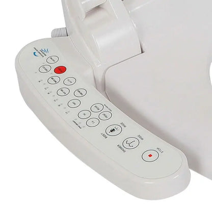 Multifunctional Auto Flush Toilet Seat Bathroom Electric Bidet Cover W/ Heated Anti-Bacterial Seat Double Nozzles Self-Cleaning - Growtochoice LLC