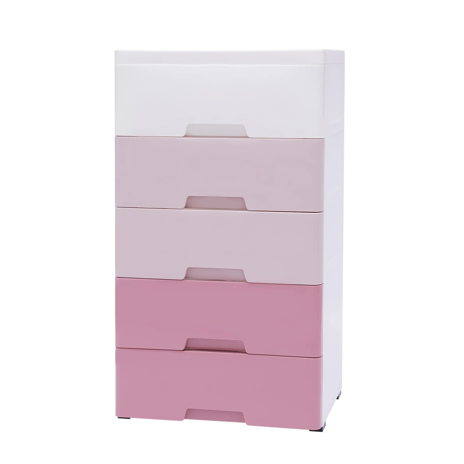 **Modern 5-Layer Pink & White Shoe Cabinet for Entryway** - Growtochoice LLC
