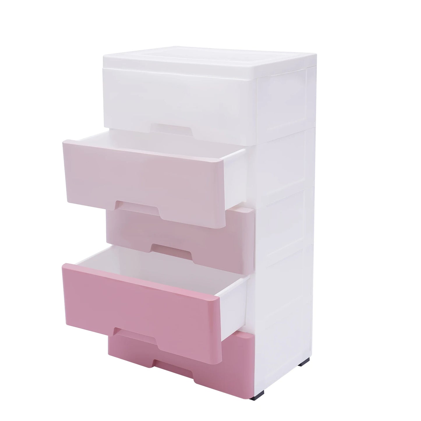 **Modern 5-Layer Pink & White Shoe Cabinet for Entryway** - Growtochoice LLC