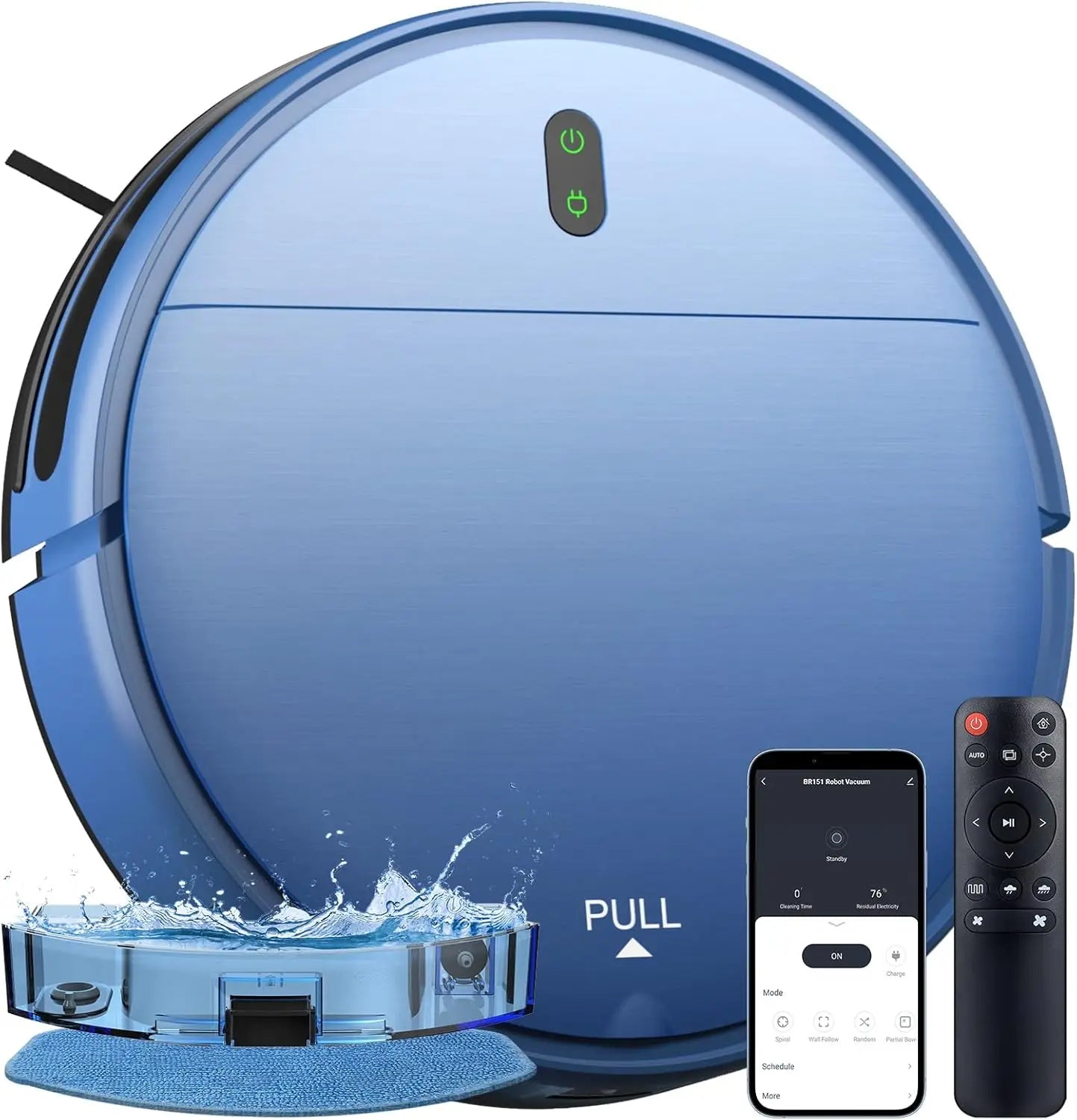 Robot Vacuum and Mop, 2 in 1 Robot Vacuum Self-Charging Robot Vacuum Cleaner Compatible with WiFi/APP, Ideal for Hard Floor - Growtochoice LLC