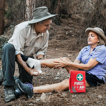 First Aid Kit Portable Emergency Medicine Bag First Aid Products for Minor Wound Care - Growtochoice LLC