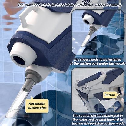Space Water Gun Electric Automatic Water Absorption Water Fights Toy Outdoor Beach Swimming Pool Bath Toys For Children Kid Gift - Growtochoice LLC