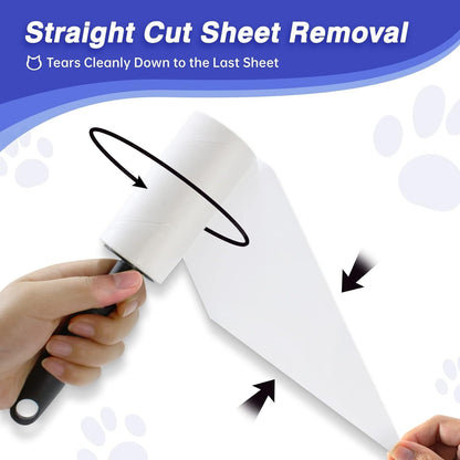 **Extra Sticky Pet Hair Lint Rollers, 540 Sheets with 4 Refills & 2 Handles** - Growtochoice LLC