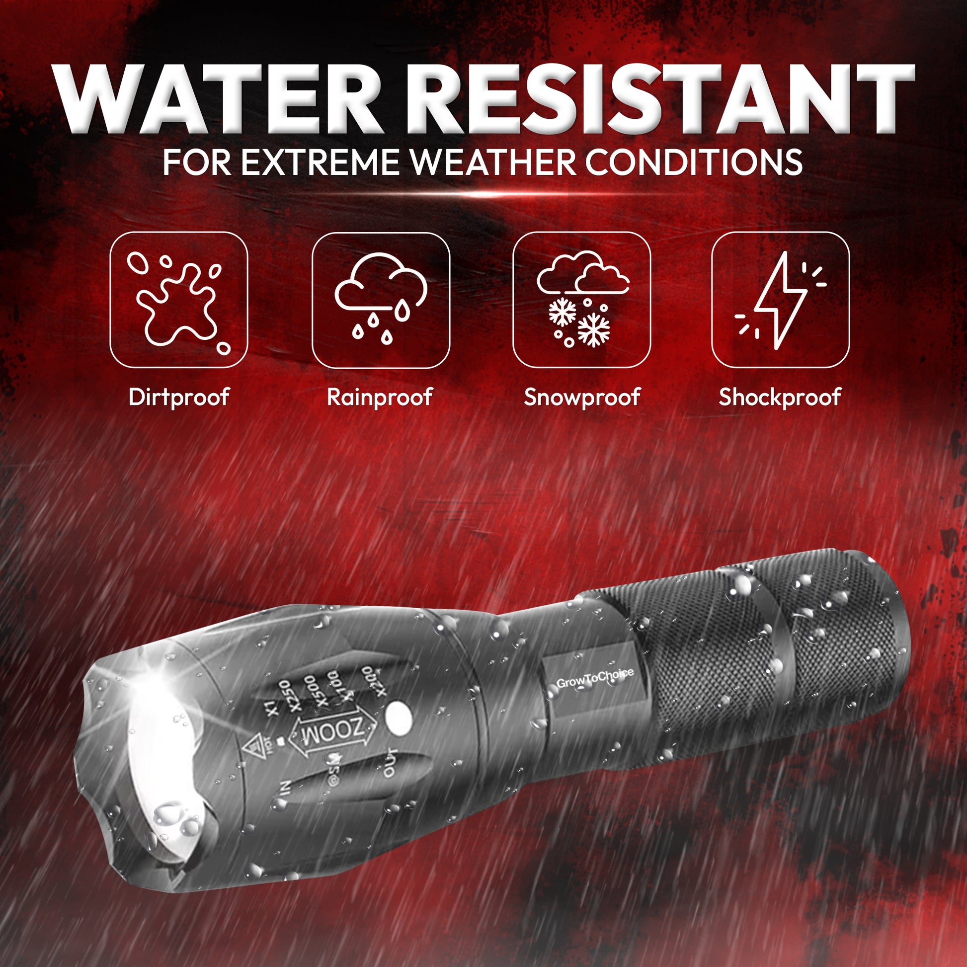Rechargeable LED Flashlights - Growtochoice LLC