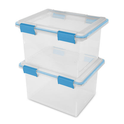 Sterilite 32 Qt Storage Container Totes with Latching Lids