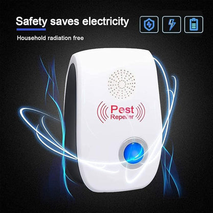 Ultrasonic Pest Repeller 6-Pack, Plug-In for Mice, Roaches, Spiders & Bugs (White) - Growtochoice LLC