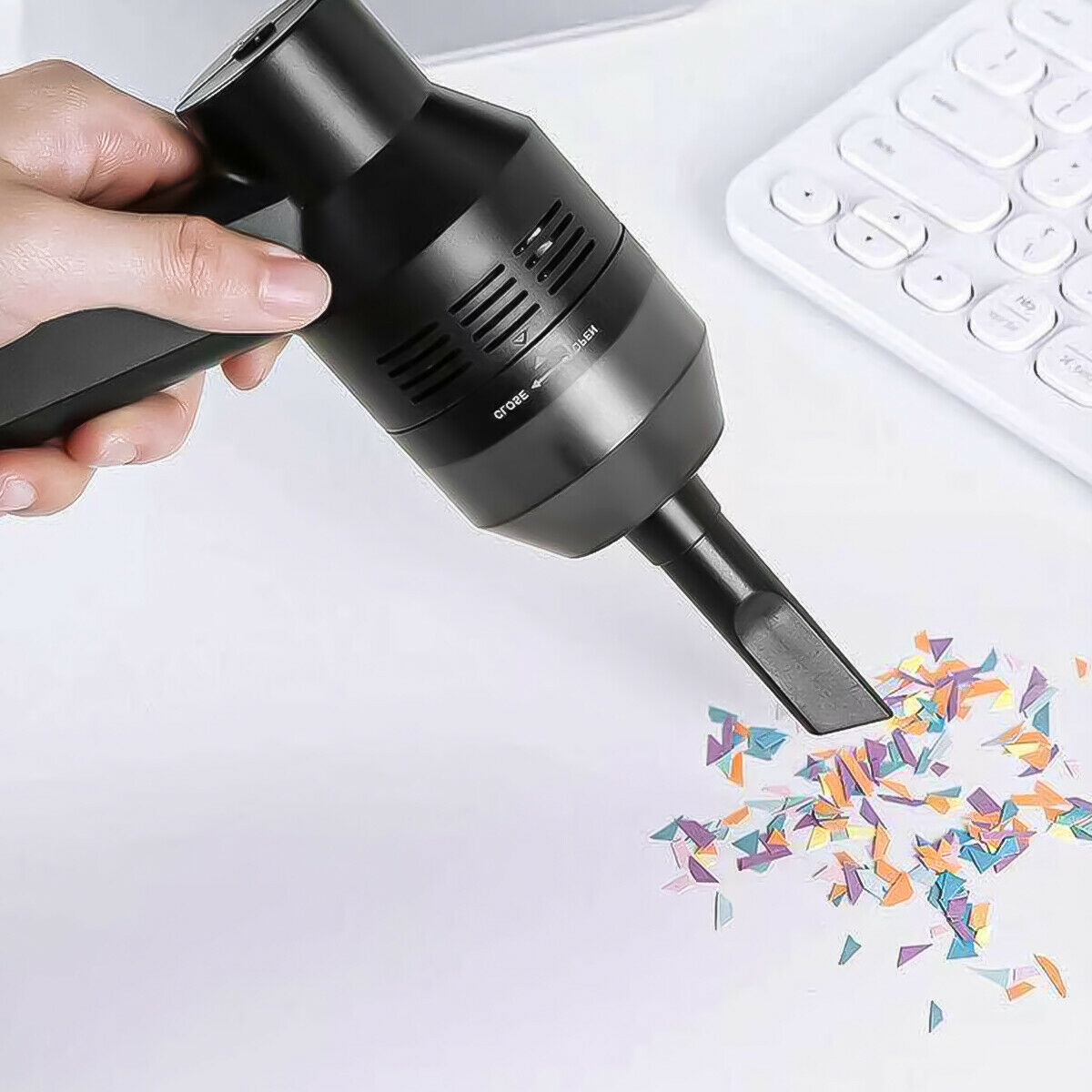 "USB Rechargeable Cordless Keyboard Vacuum Cleaner with Cleaning Gel – Portable Computer Cleaner for Car, Laptop, PC, Piano, and Pet Hair" - Growtochoice LLC