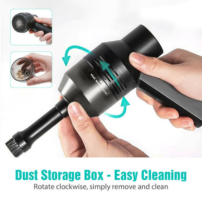 "USB Rechargeable Cordless Keyboard Vacuum Cleaner with Cleaning Gel – Portable Computer Cleaner for Car, Laptop, PC, Piano, and Pet Hair" - Growtochoice LLC