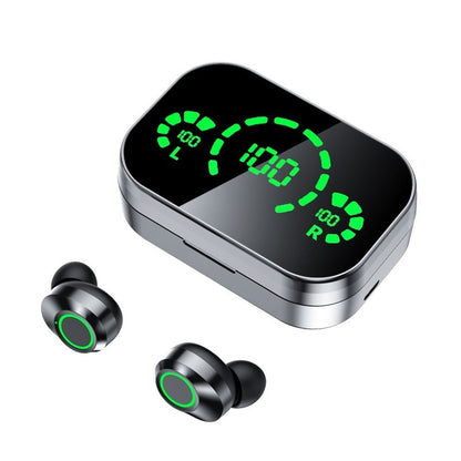 Wireless Bluetooth-compatible Headset TWS Large Screen Smart Digital Display In Ear Breathing Light - Growtochoice LLC