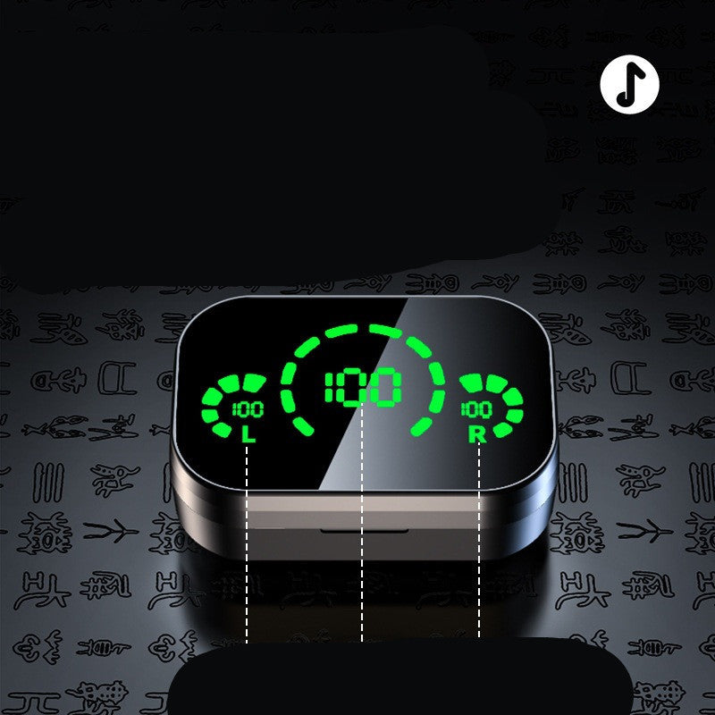Wireless Bluetooth-compatible Headset TWS Large Screen Smart Digital Display In Ear Breathing Light - Growtochoice LLC