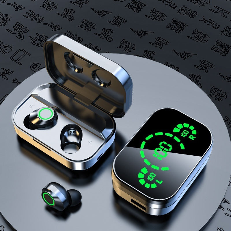Wireless Bluetooth-compatible Headset TWS Large Screen Smart Digital Display In Ear Breathing Light - Growtochoice LLC