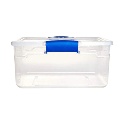 Homz 15.5 Qt Clear Stackable Storage Containers with Secure Lids, 4-Pack - Growtochoice LLC