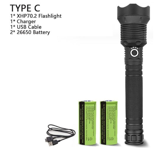 XHP70.2 Powerful Usb Led Flashlight - Growtochoice LLC