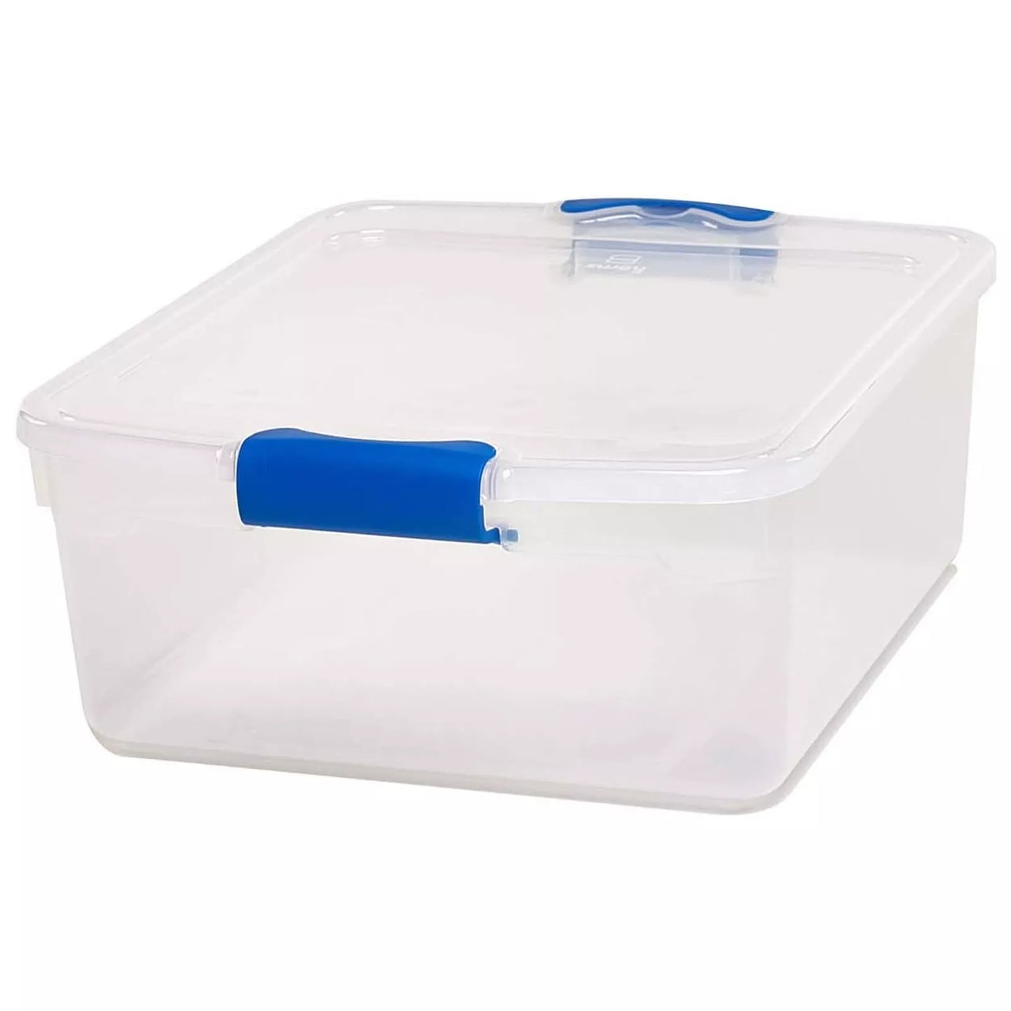 Homz 15.5 Qt Clear Stackable Storage Containers with Secure Lids, 4-Pack