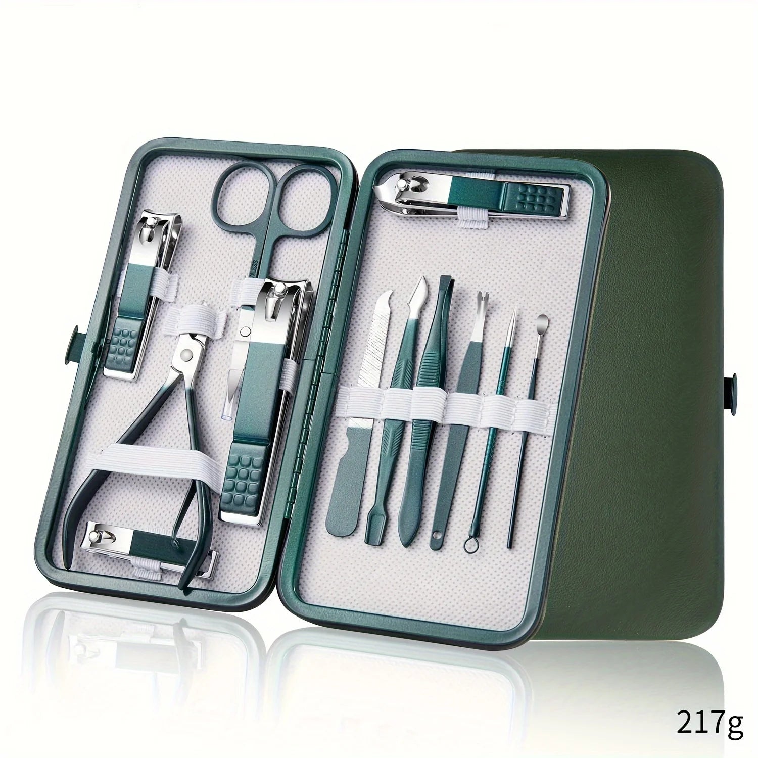 Professional 7/10/12/18 Piece Nail Care Kit Stainless Steel Manicure & Pedicure Set Nail Clipper Set with Travel Case - Growtochoice LLC