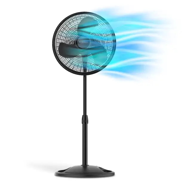 Maximize Comfort with the Lasko 16" Oscillating Adjustable Pedestal Fan, 3-Speeds, S16500