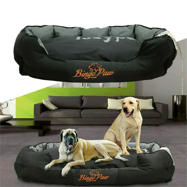 "Waterproof Orthopedic Dog Bed With a Washable Jumbo Pet Sofa Mat"