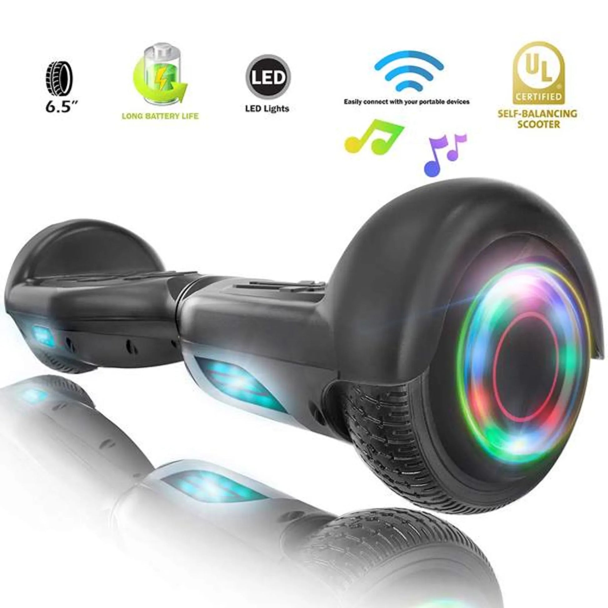 XPRIT Hoverboard with Bluetooth Speaker, UL2272 Certified - Growtochoice LLC