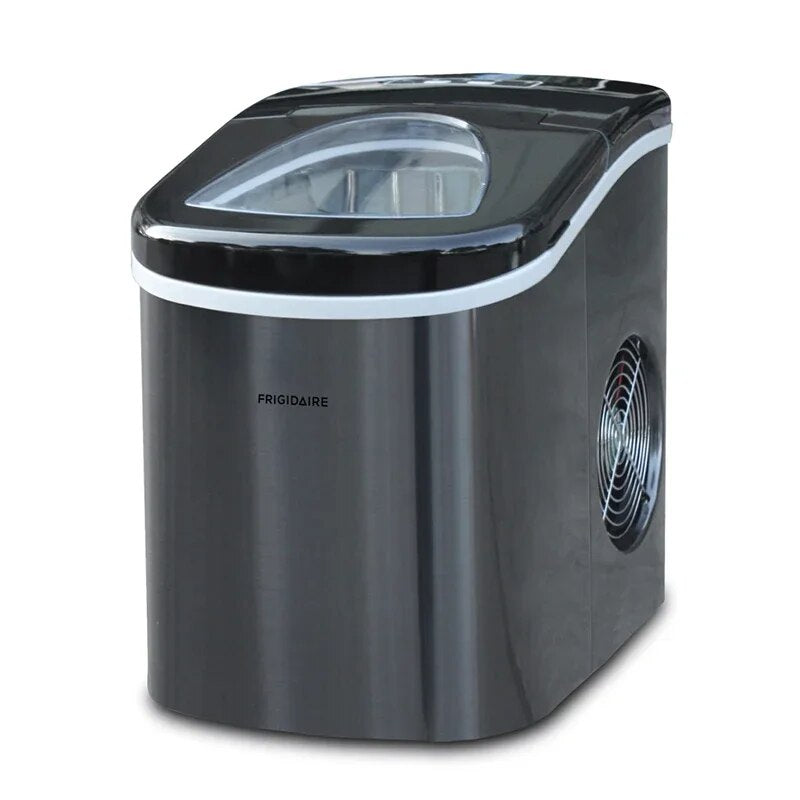 26 lb. Countertop Ice Maker, Black/ Stainless Steel