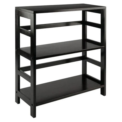 29.21" 2 Tier Leo Shelf Storage or Bookshelf Wide Espresso Brown